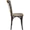 Flash Furniture Advantage Dark Driftwood X-Back Chair, PK2 X-BACK-BURDRIFT-2 - alternate 3